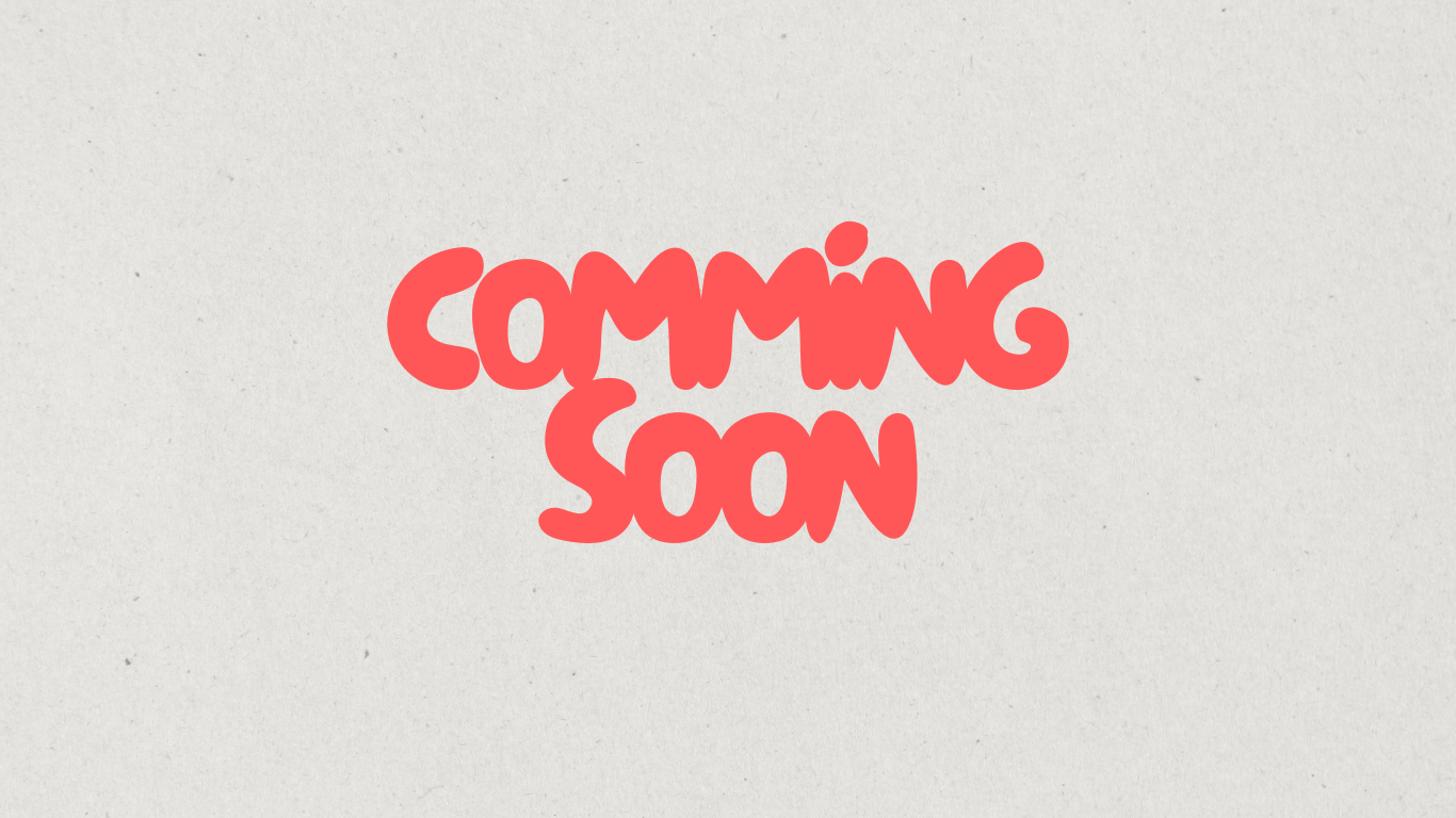 text that says comming soon